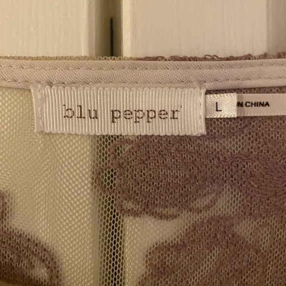 Blu pepper sheer tunic length top - Picture 4 of 5